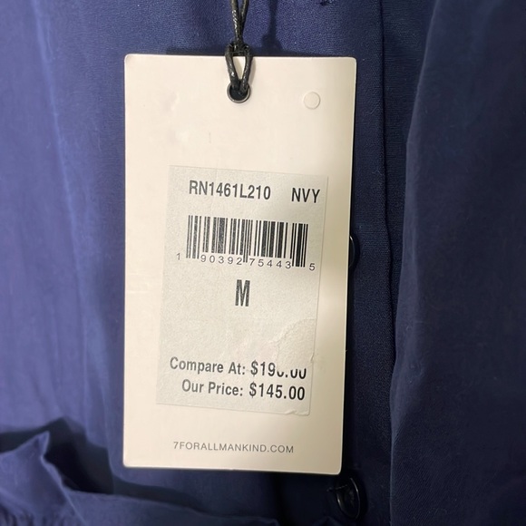 NWT 7 for All Mankind Navy Jumpsuit - Picture 6 of 6